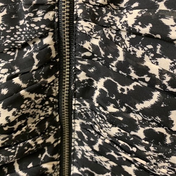 NWT H&M Ruched Animal Print Mini Cocktail Dress - Picture 6 of 10